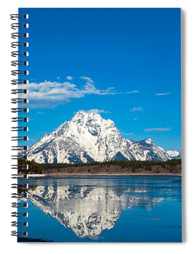 Teton Spiral Notebook featuring the photograph Grand Tetons by Kevin Dietrich