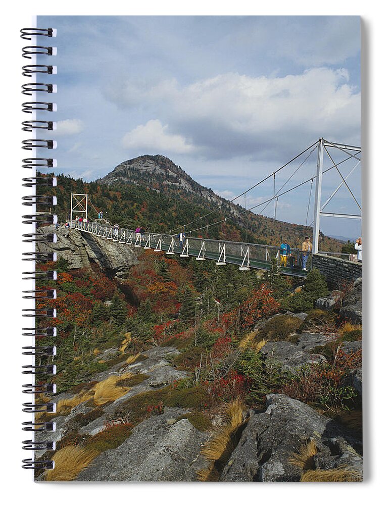 America Spiral Notebook featuring the photograph Grandfather Mountain, North Carolina by Frederica Georgia