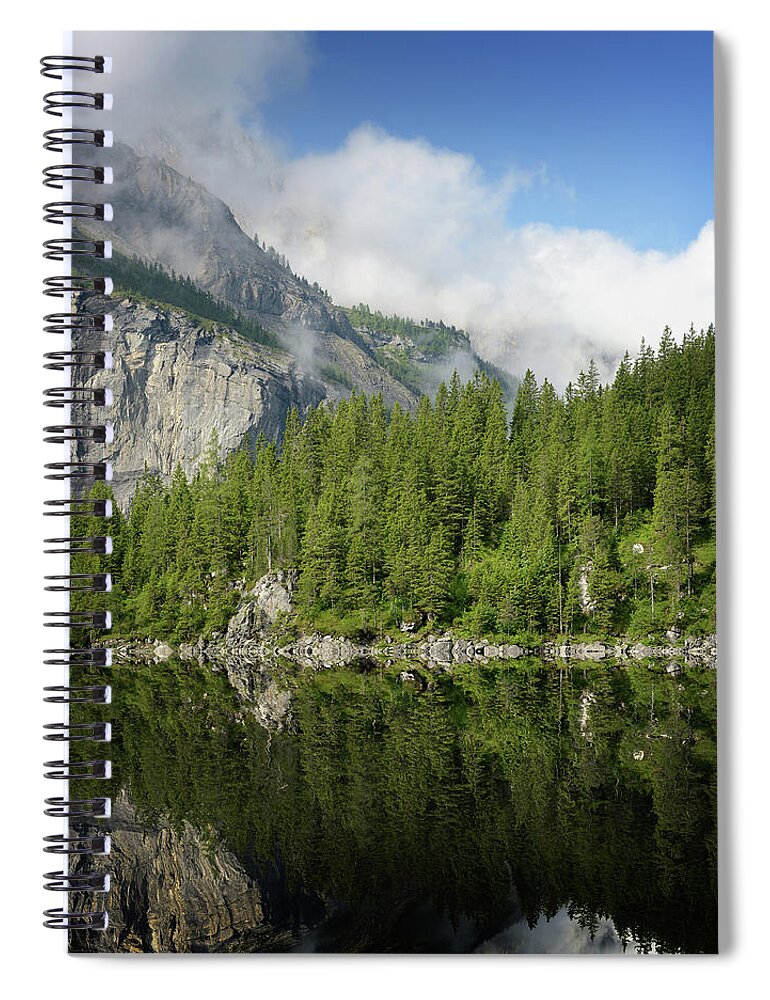 Tranquility Spiral Notebook featuring the photograph Gravity Zero by Philippe Sainte-laudy Photography