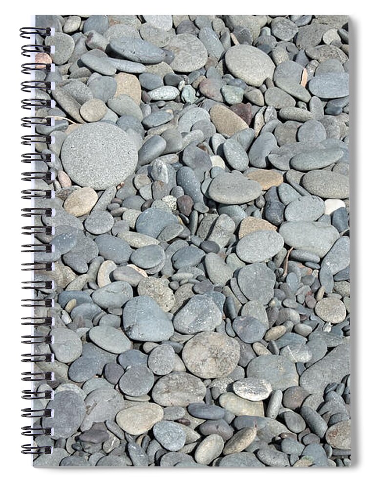 Rocks Spiral Notebook featuring the photograph Gray Rocks by Carol Groenen
