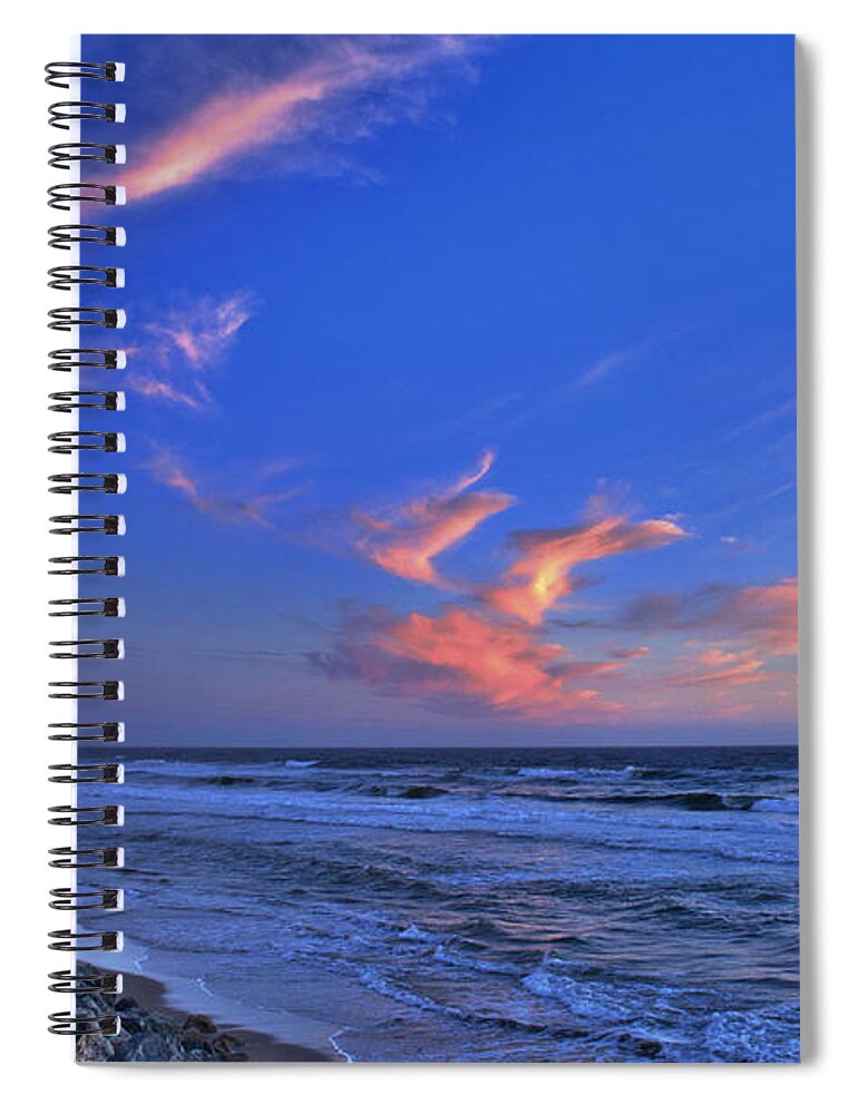 San Francisco Spiral Notebook featuring the photograph Great Highway Sunset by Spencer Hughes