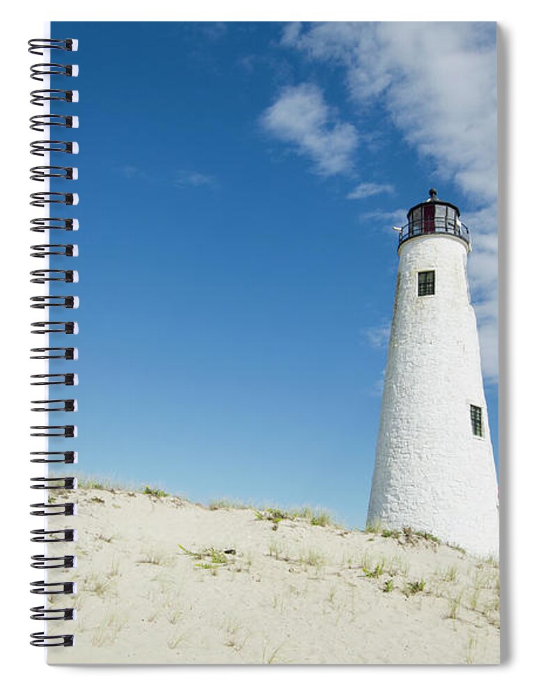 Tranquility Spiral Notebook featuring the photograph Great Point Lighthouse, Nantucket by Nine Ok