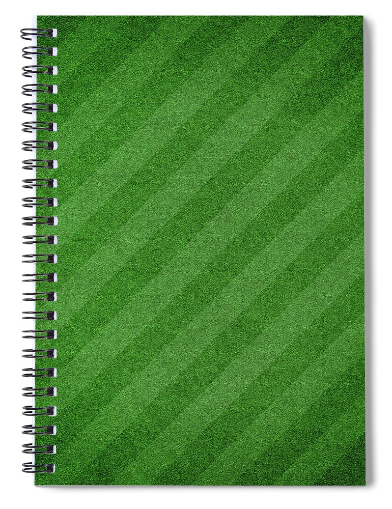Putting Green Spiral Notebook featuring the photograph Green Grass Textured Background With by Hudiemm