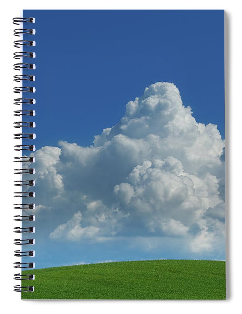 Scenics Spiral Notebook featuring the photograph Green Hills Of Tuscany In The Spring by Mammuth