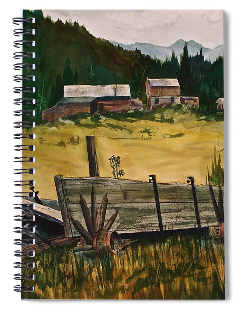 Ashcroft Spiral Notebook featuring the painting Guess We'll Settle Here I by Frank SantAgata