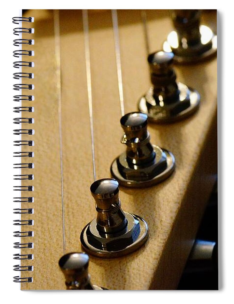 Guitar Spiral Notebook featuring the photograph Guitar in Color by Mike Murdock