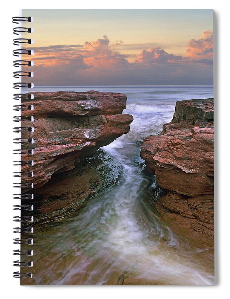 Tim Fitzharris Spiral Notebook featuring the photograph Gulf Of Saint Lawrence Coast Prince by Tim Fitzharris