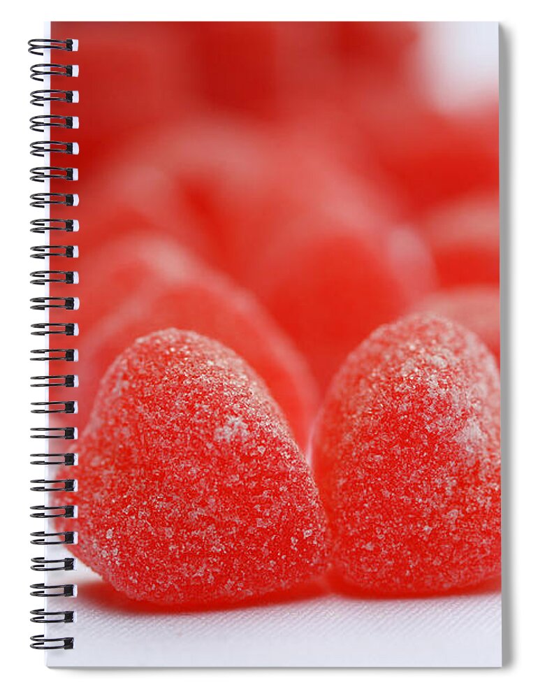 Valentines Day Spiral Notebook featuring the photograph Gumdrop Hearts by Diana Haronis