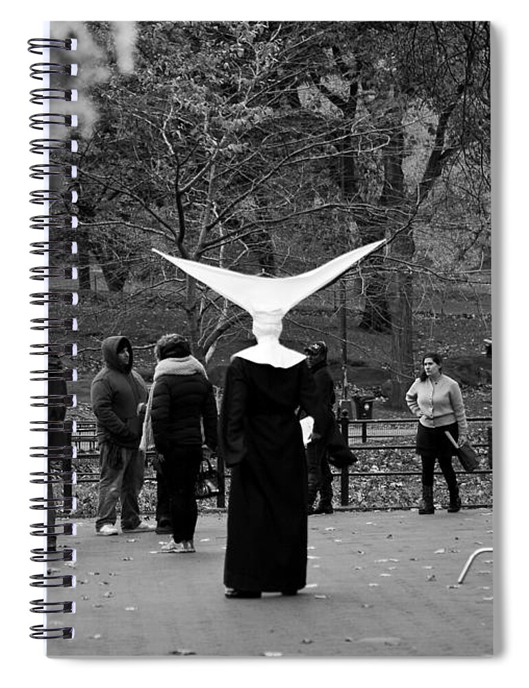 New York City Spiral Notebook featuring the photograph Habit in Central Park by Lorraine Devon Wilke