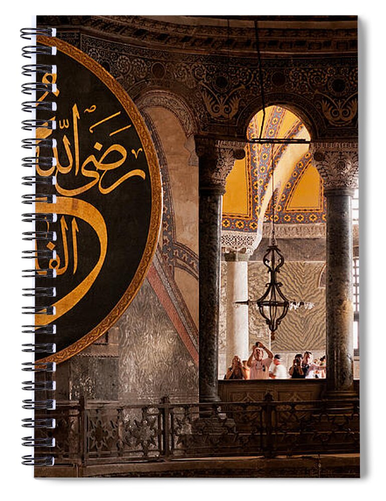 Istanbul Spiral Notebook featuring the photograph Hagia Sophia Gallery 01 by Rick Piper Photography