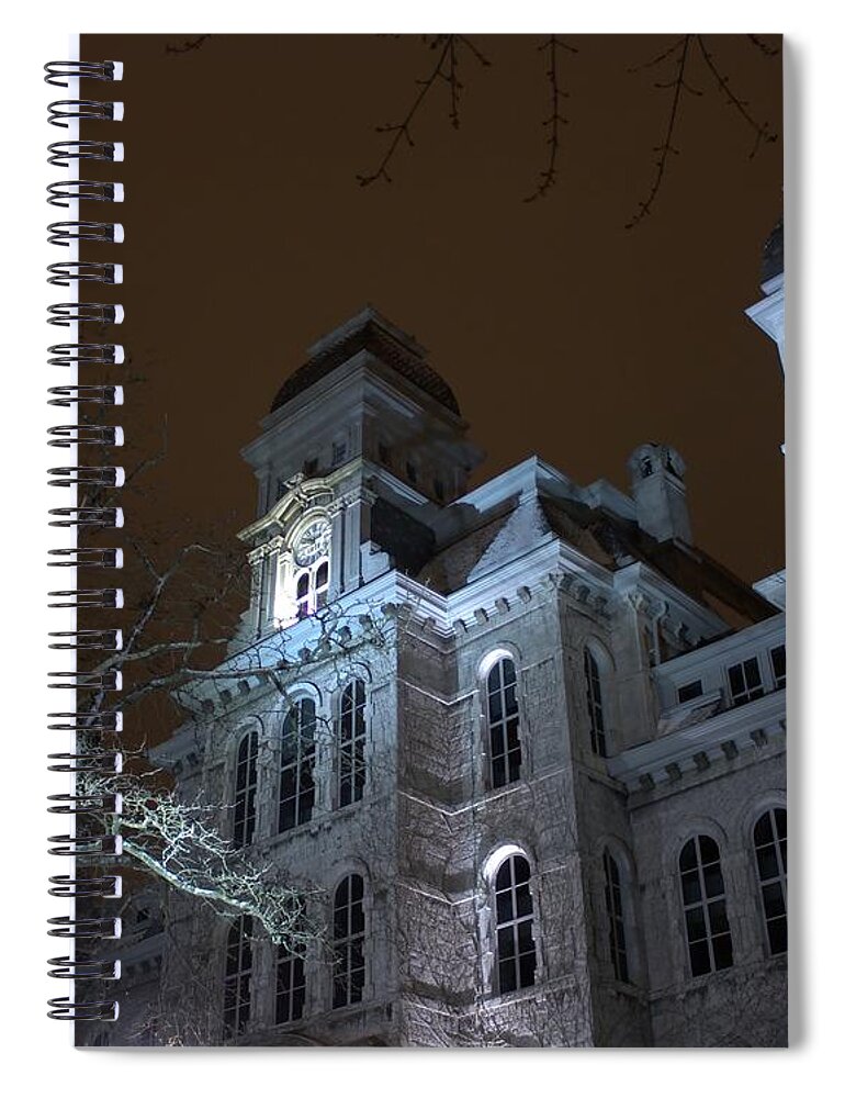Hall Of Languages Spiral Notebook featuring the photograph Hall of Languages by Phil Spitze