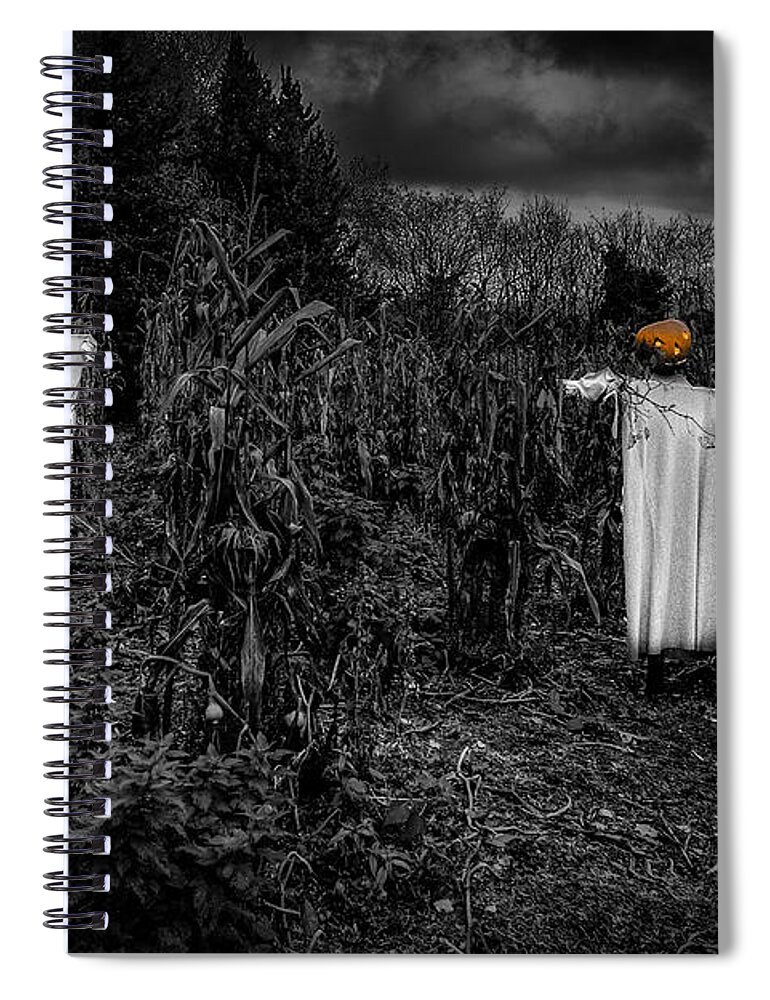 Halloween Spiral Notebook featuring the photograph Halloween is coming by Nigel R Bell
