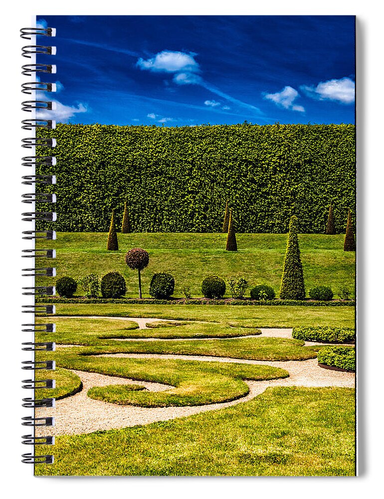 20th Centuary Garden Spiral Notebook featuring the photograph Hampton Court 'The Privy Garden by Lenny Carter