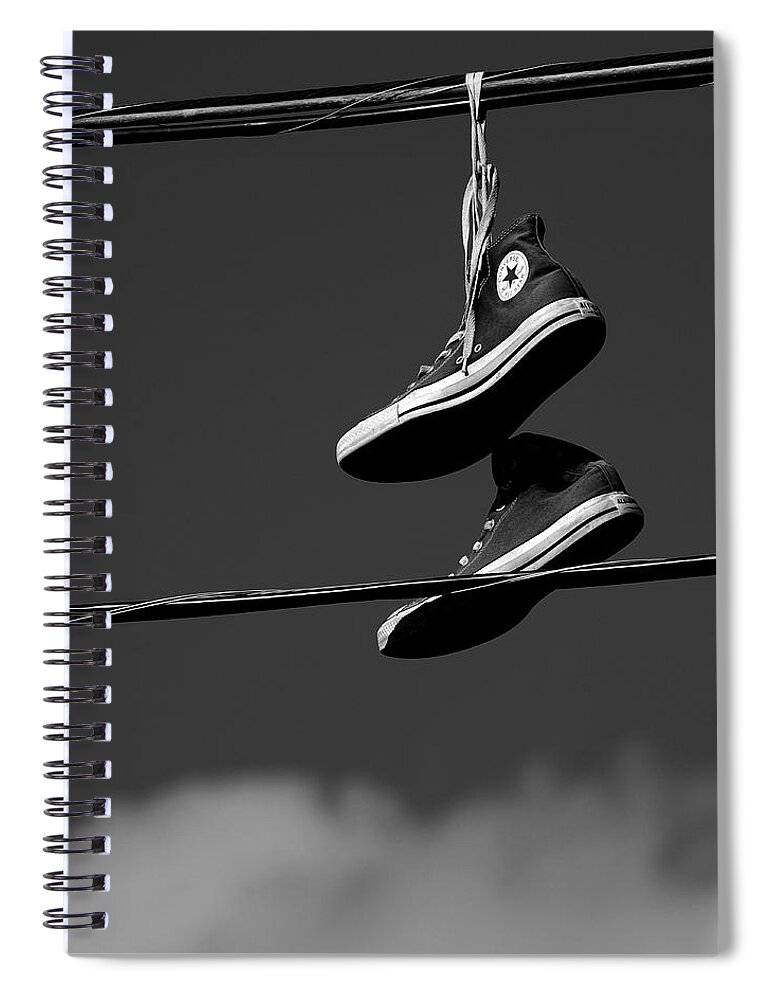 Hanging Spiral Notebook featuring the photograph Hang Ten by Steven Milner