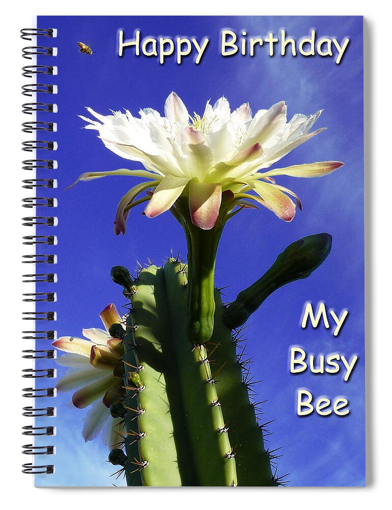 Birthday Spiral Notebook featuring the photograph Happy Birthday Card And Print 14 by Mariusz Kula