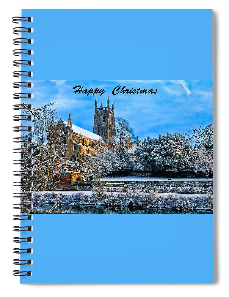 Cathedral Spiral Notebook featuring the photograph Happy Christmas Photo 2 by Roy Pedersen