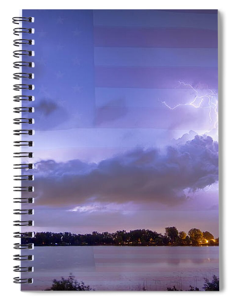 Fourth Of July Spiral Notebook featuring the photograph Happy Independence Day by James BO Insogna