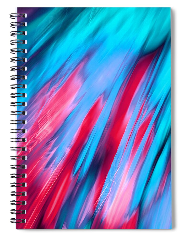 Abstract Spiral Notebook featuring the photograph Happy Together Left Side by Dazzle Zazz