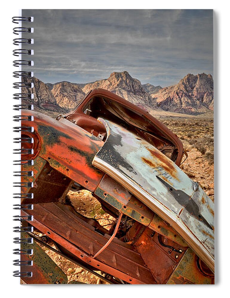 Classic Spiral Notebook featuring the photograph Hard Right by Mark Ross