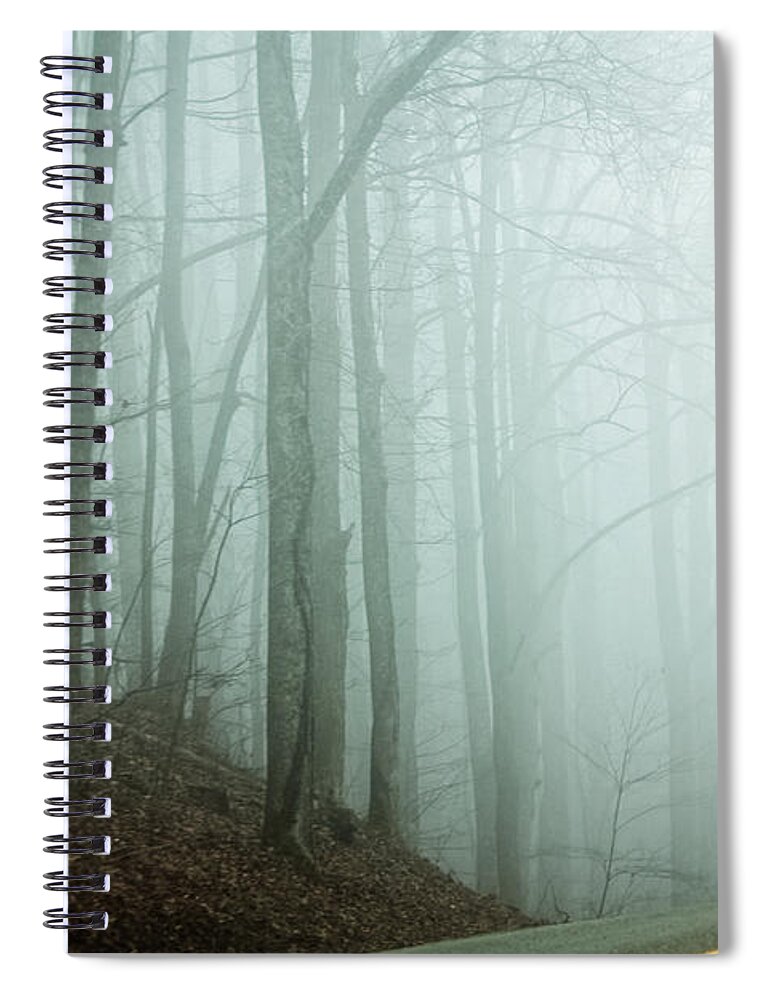 Car Spiral Notebook featuring the photograph Harlan County Woods by Lars Lentz