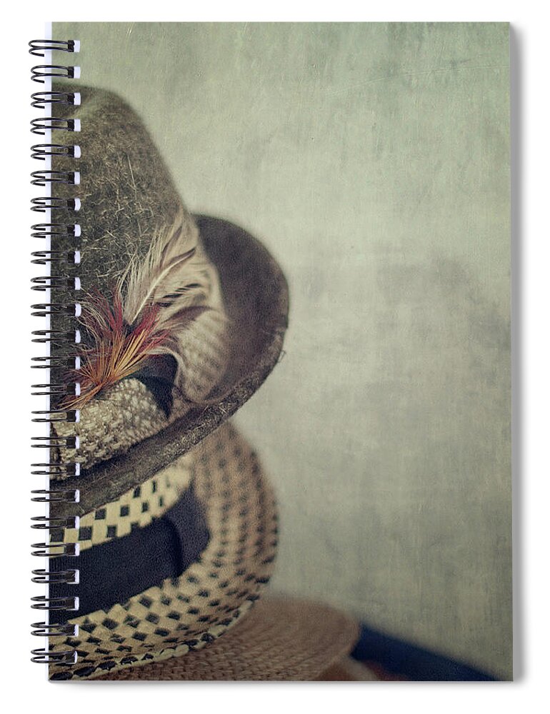 Hat Spiral Notebook featuring the photograph Hats by Jill Ferry