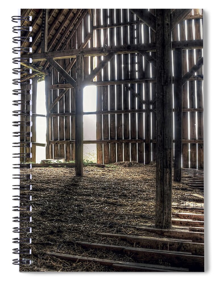 Barn Spiral Notebook featuring the photograph Hay Loft 2 by Scott Norris