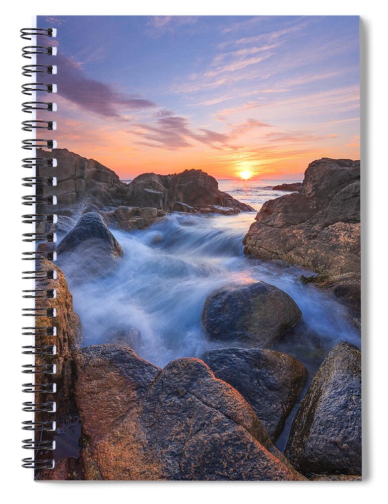Hazard Avenue Spiral Notebook featuring the photograph Hazard Sunrise by Bryan Bzdula
