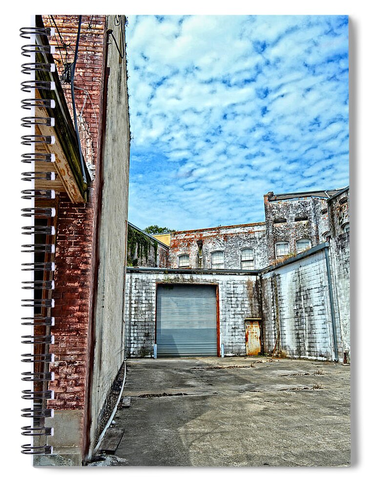 Hdr Spiral Notebook featuring the photograph HDR Alley by Maggy Marsh