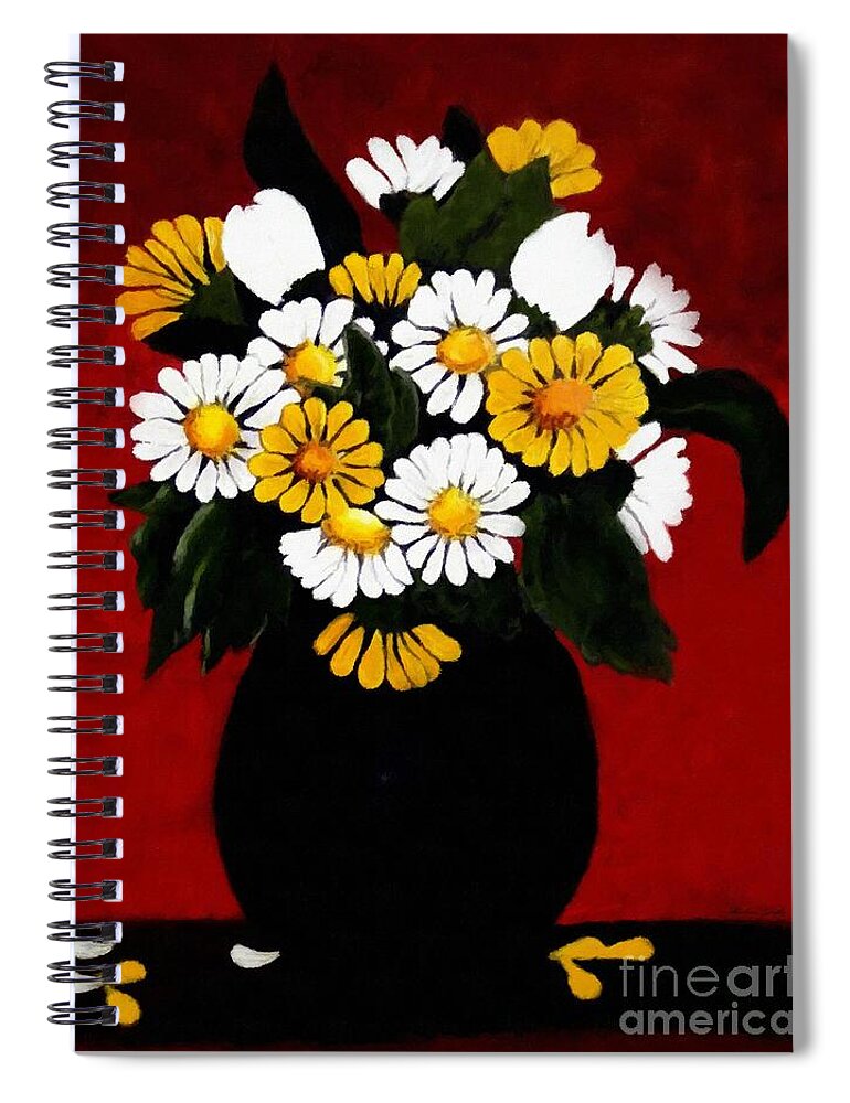 He Loves Me Spiral Notebook featuring the painting He Loves Me... by Barbara A Griffin