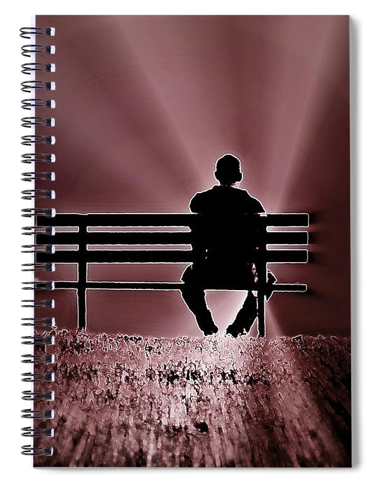 Inspirational Spiral Notebook featuring the photograph Hope For Tomorrow by Micki Findlay