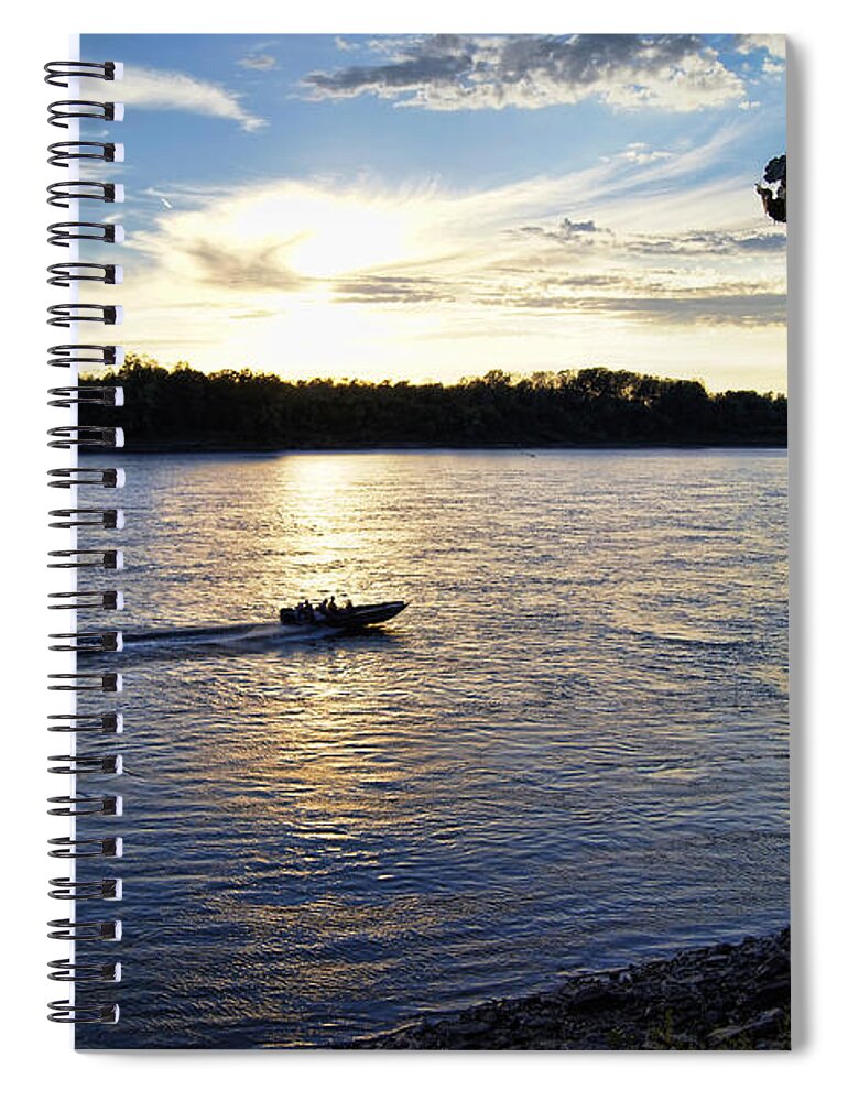 Sky Spiral Notebook featuring the photograph Heading Home by Cricket Hackmann