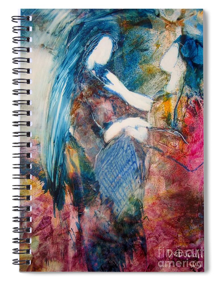Women Spiral Notebook featuring the painting Healing Touch by Deborah Nell