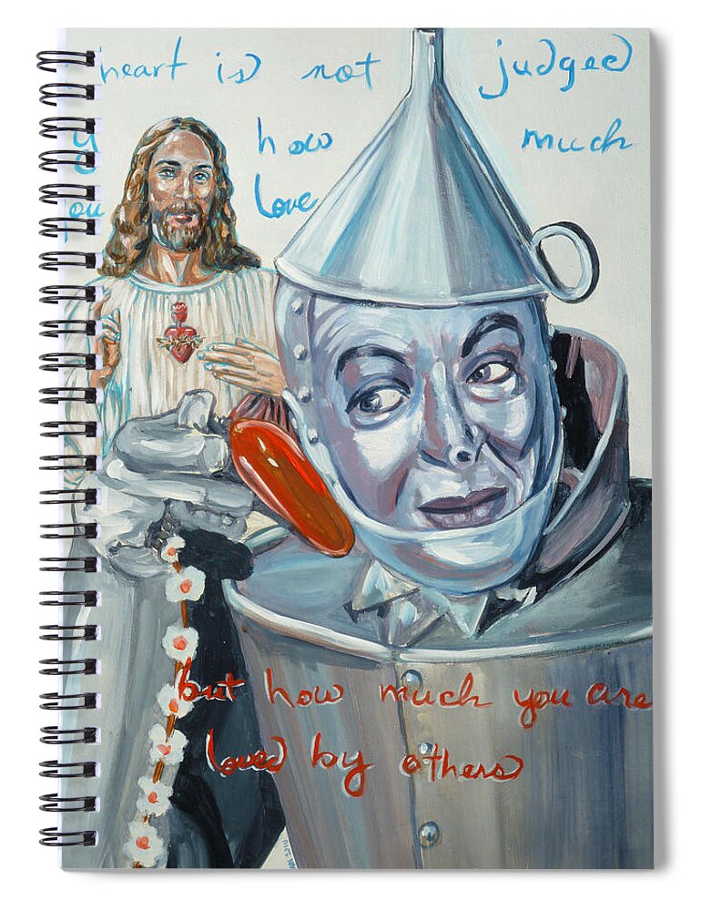 Wizard Of Oz Spiral Notebook featuring the painting Heart 2 Heart by Bryan Bustard