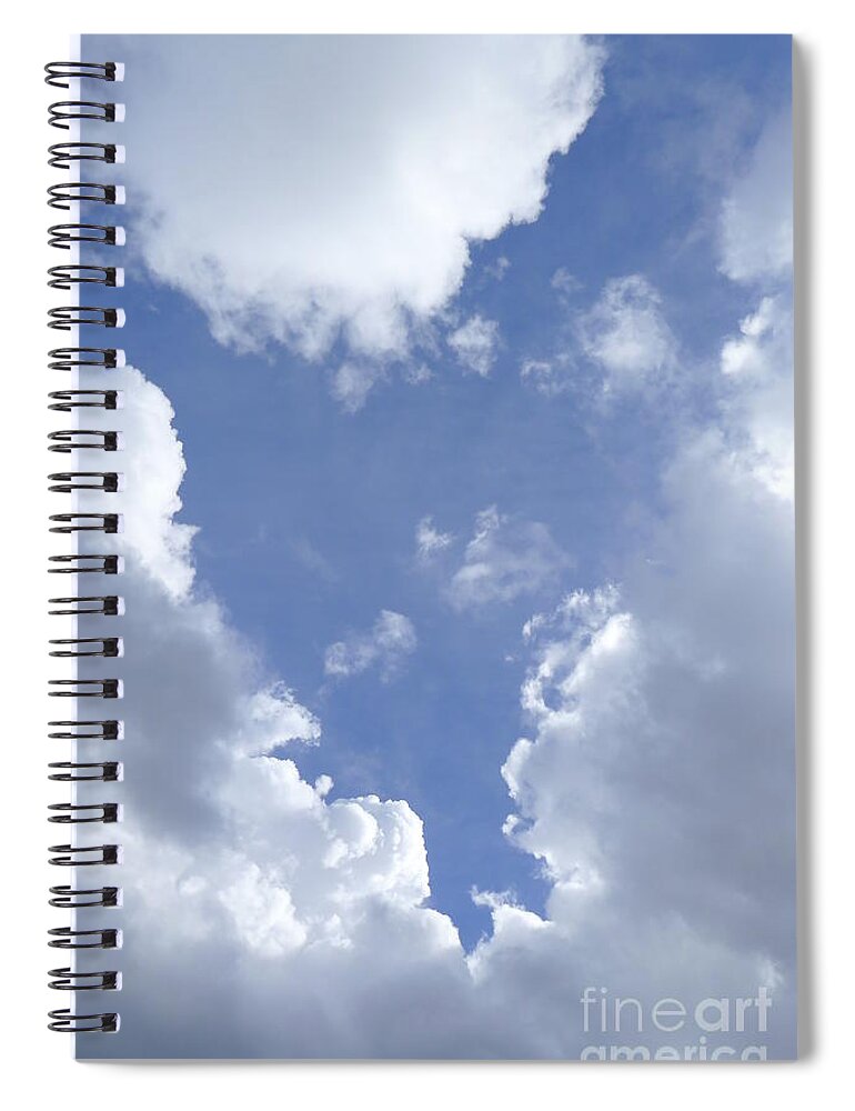 Heart Spiral Notebook featuring the photograph heART cloud by Nora Boghossian