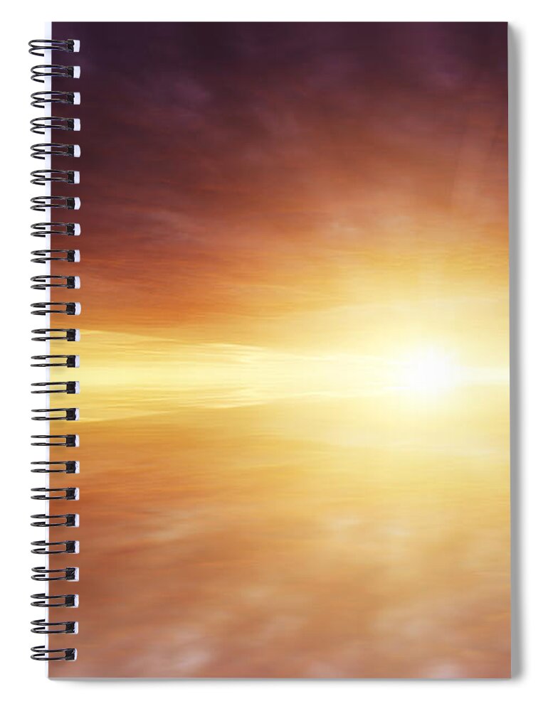 Clouds Spiral Notebook featuring the photograph Heaven by Les Cunliffe