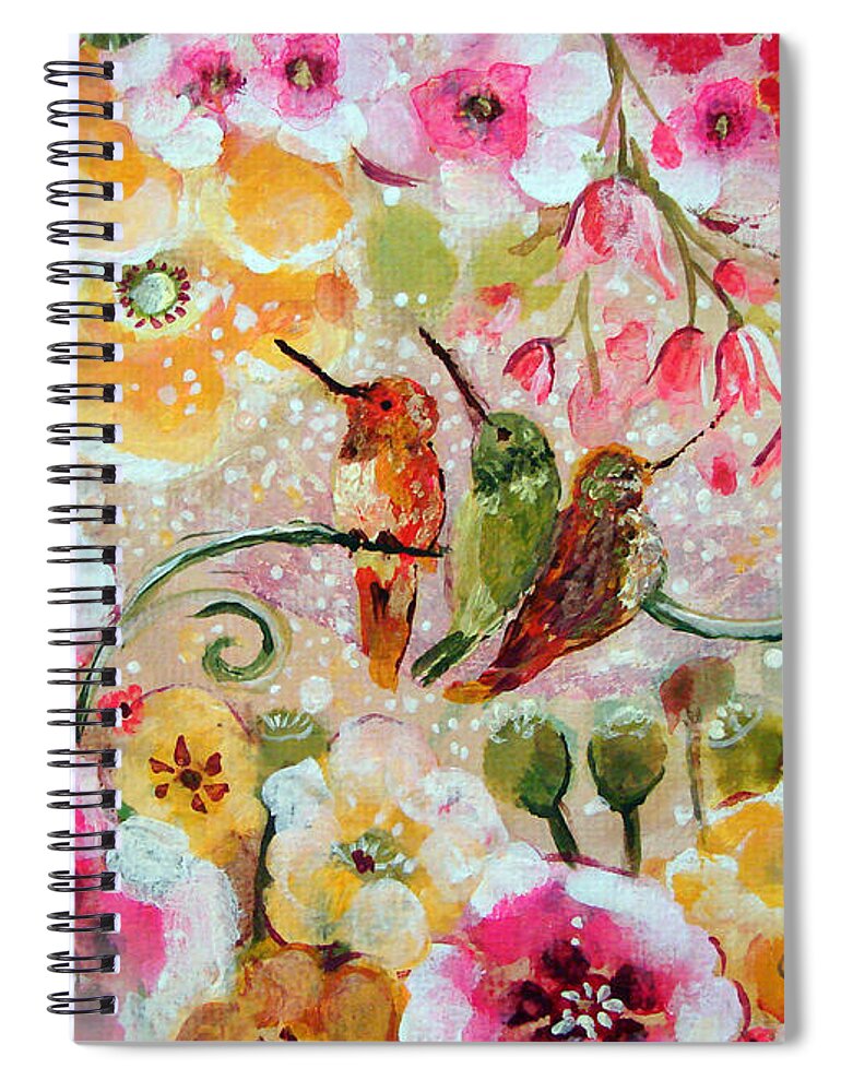 Birds Spiral Notebook featuring the painting Heaven Such Grace by Ashleigh Dyan Bayer