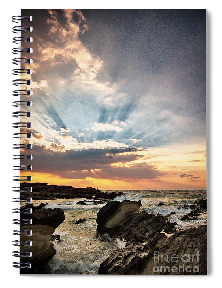 Island Spiral Notebook featuring the photograph Heavenly Skies by John Swartz