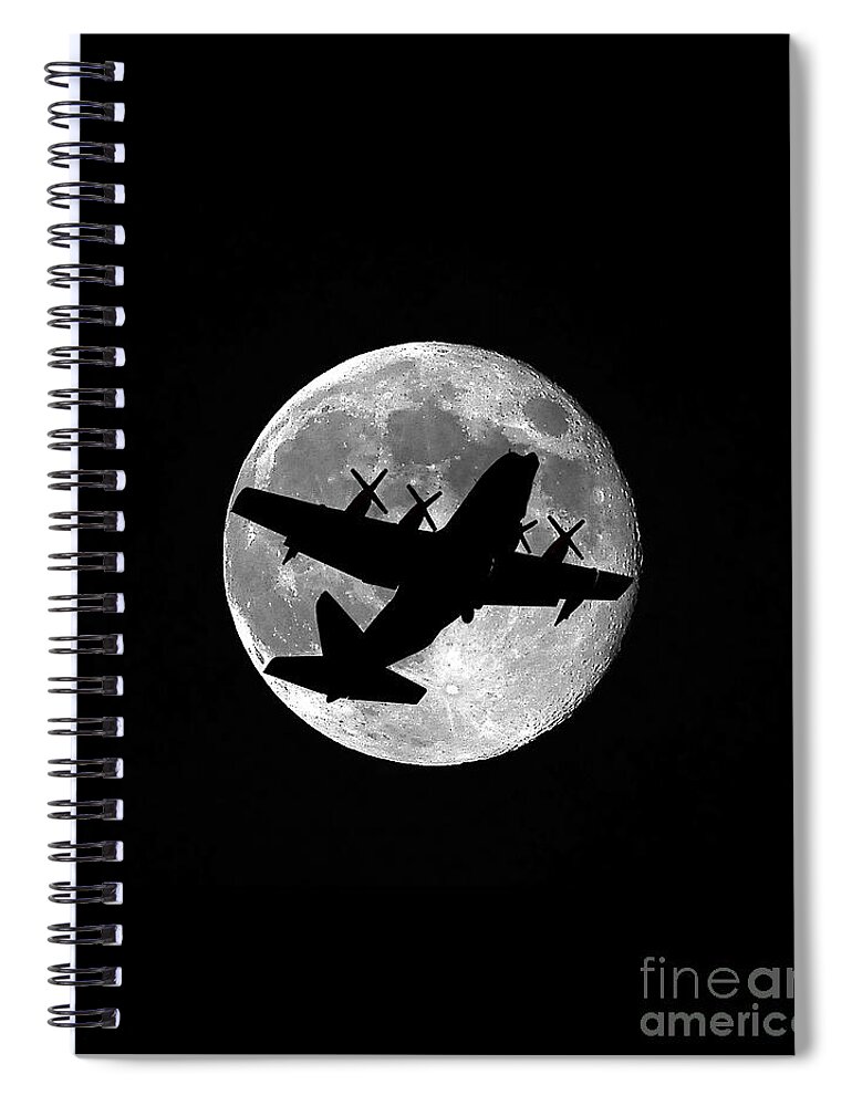 Hercules Spiral Notebook featuring the photograph Hercules Moon Vertical by Al Powell Photography USA