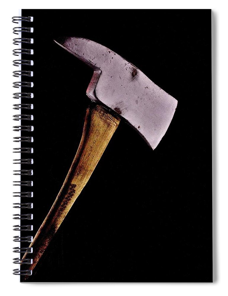 The Shining Spiral Notebook featuring the photograph Here's Johnny by Benjamin Yeager