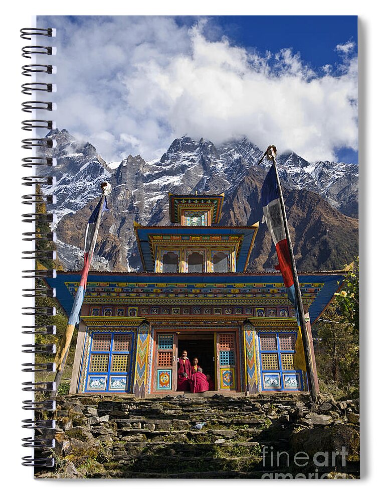 Nepal_d1062 Spiral Notebook featuring the photograph Hidden Monastery - Tibet by Craig Lovell