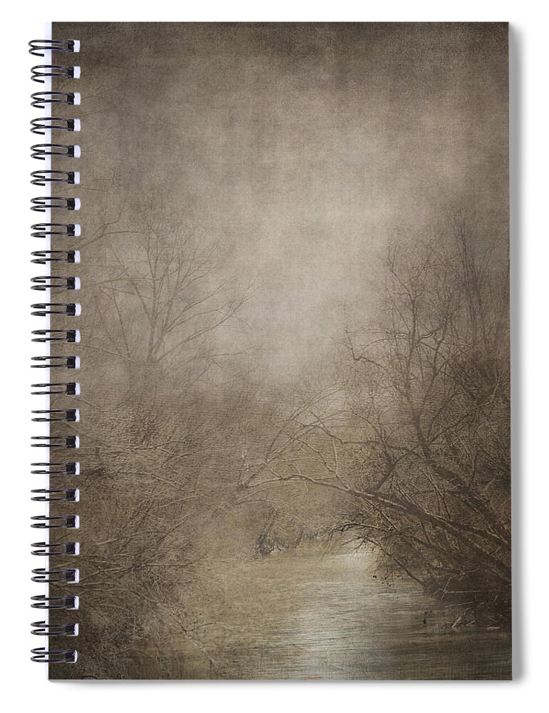 Abstract Nature Art Spiral Notebook featuring the photograph Hidden Waters by Jai Johnson