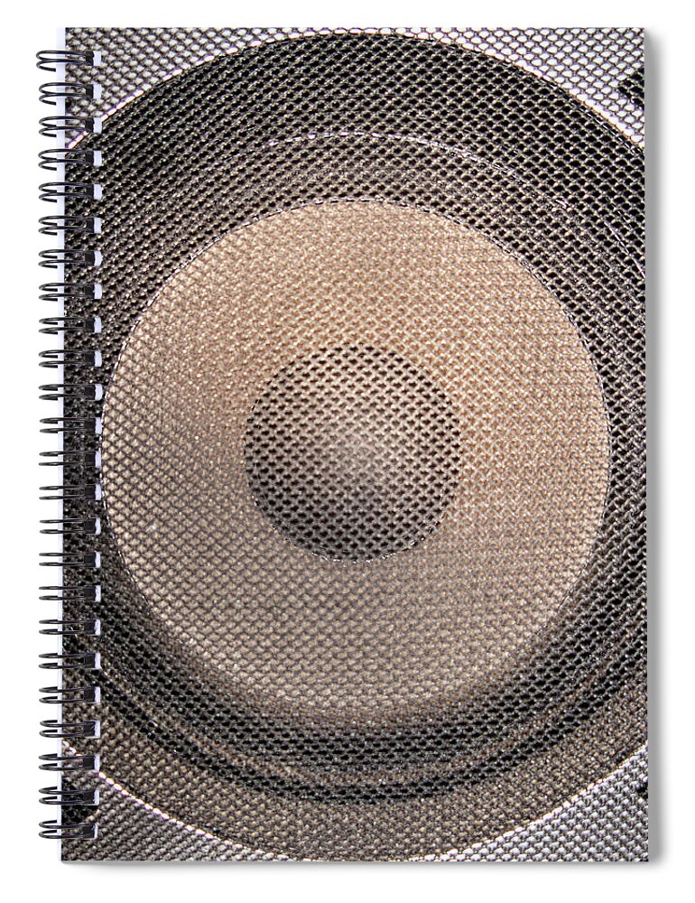 Greece Spiral Notebook featuring the photograph Hifi Loudspeaker by Steve Outram