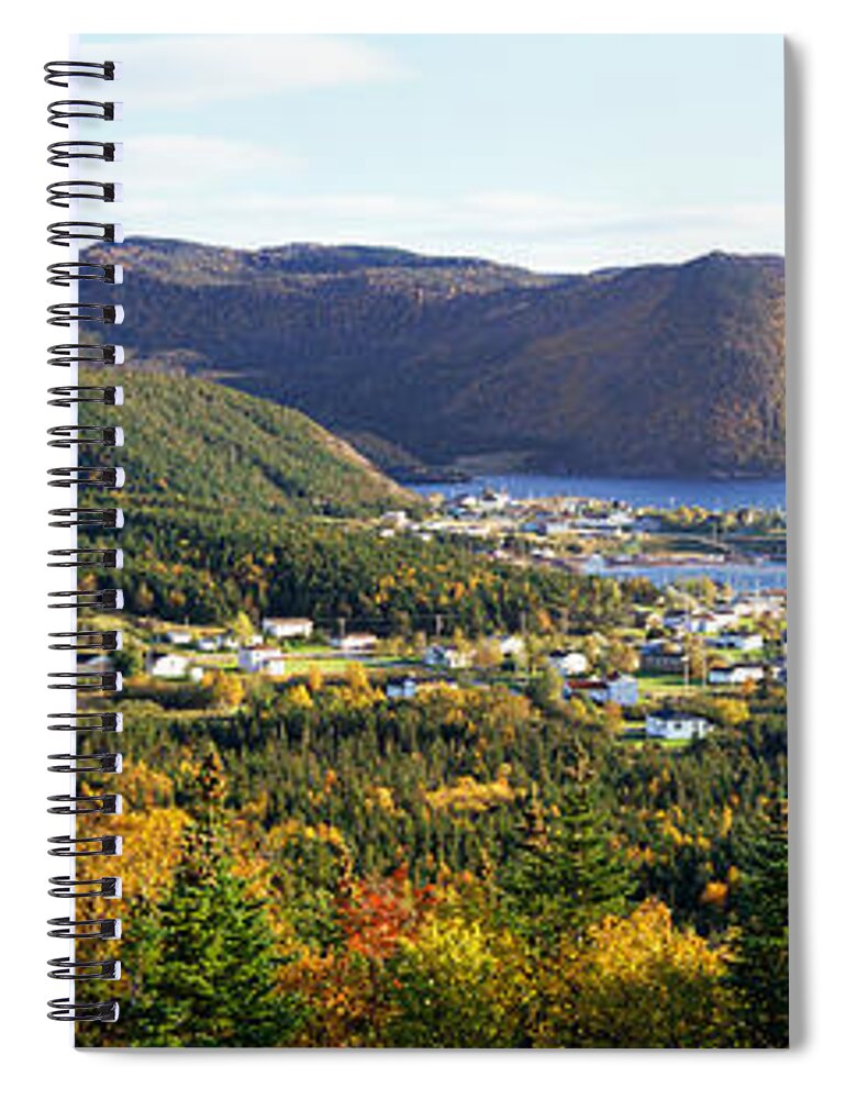 Photography Spiral Notebook featuring the photograph High Angle View Of Norris Point by Panoramic Images
