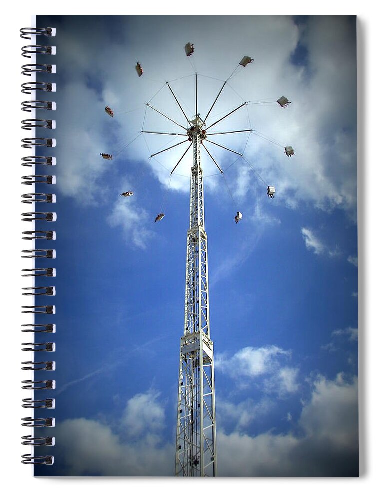 Flying Spiral Notebook featuring the photograph High Flyers by Steve Kearns