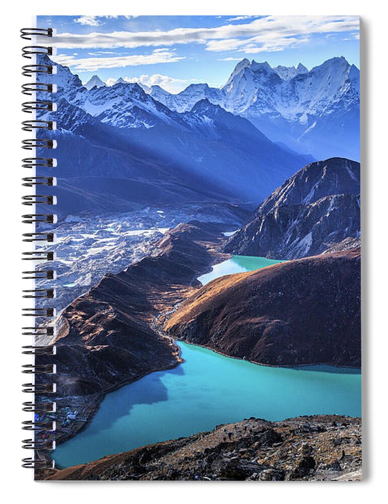 #faatoppicks Spiral Notebook featuring the photograph Himalaya Landscape, Gokyo Ri by Feng Wei Photography