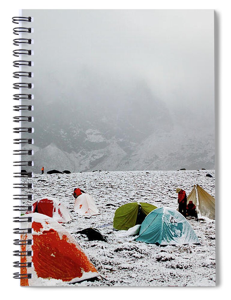 Himalayas Spiral Notebook featuring the photograph Himalayas Tibet 2012 by Huikanun&liuwei