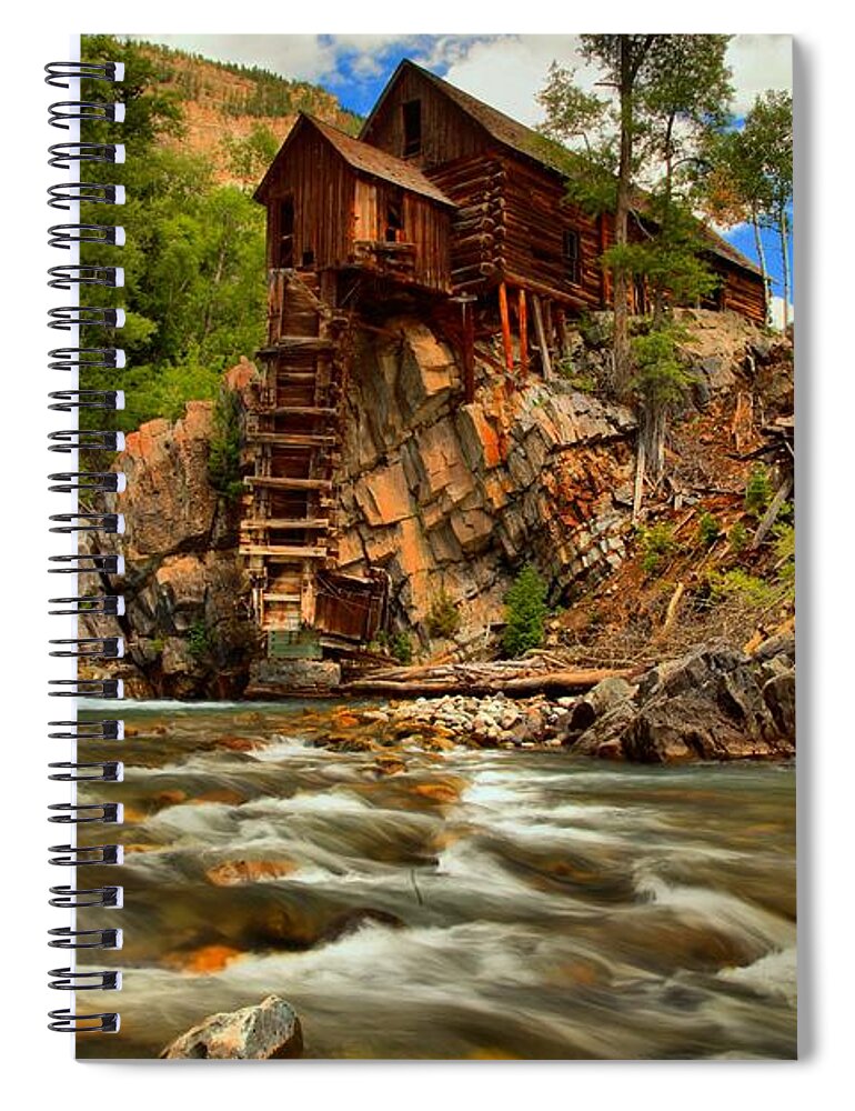 Crystal Colorado Spiral Notebook featuring the photograph Historic Colorado Landscape by Adam Jewell