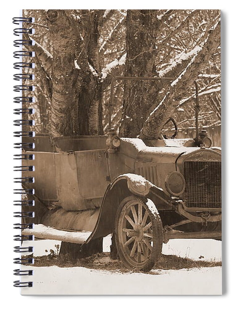 Old Spiral Notebook featuring the photograph History by BYET Photography