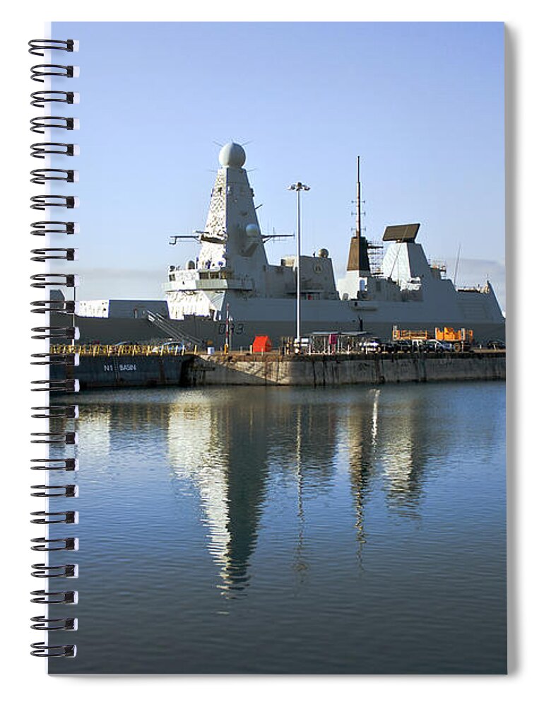 Hms Dauntless Spiral Notebook featuring the photograph HMS Dauntless by Terri Waters