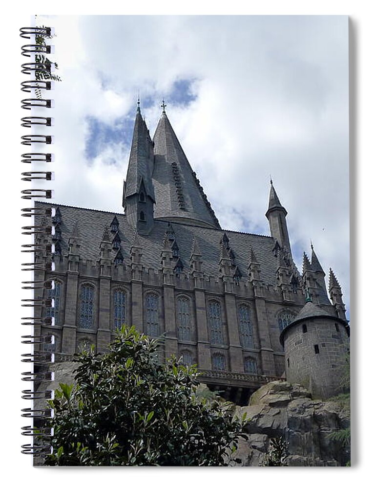 Richard Reeve Spiral Notebook featuring the photograph Hogwarts School by Richard Reeve